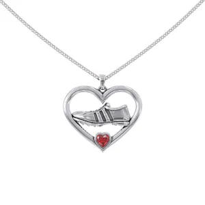 Running Heart Necklace